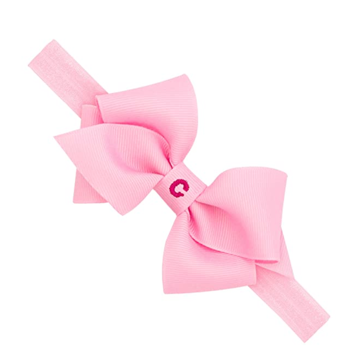 Wee Ones Removable Grow with Me Monogrammed Bow Headband