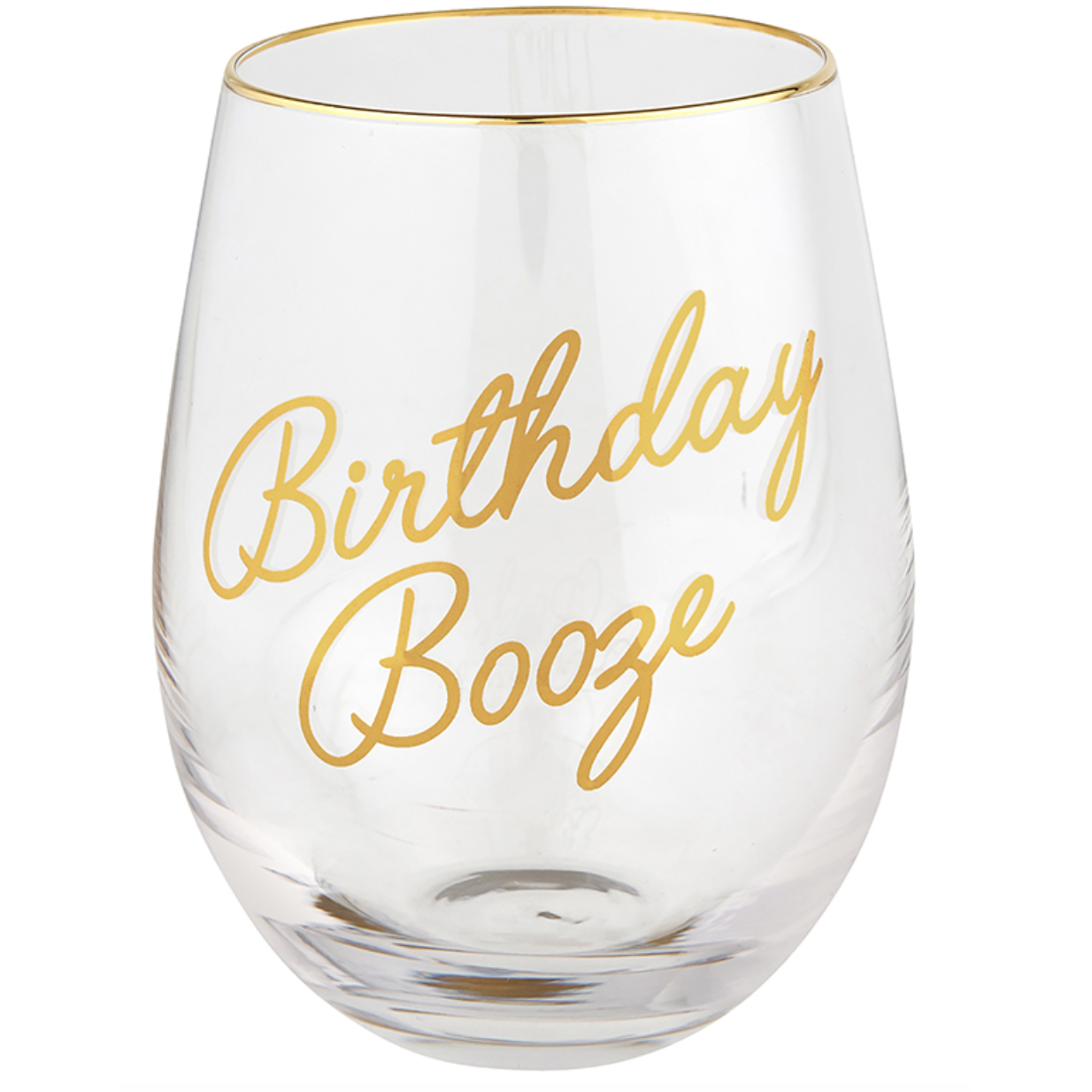 Stemless Birthday Wine Glasses