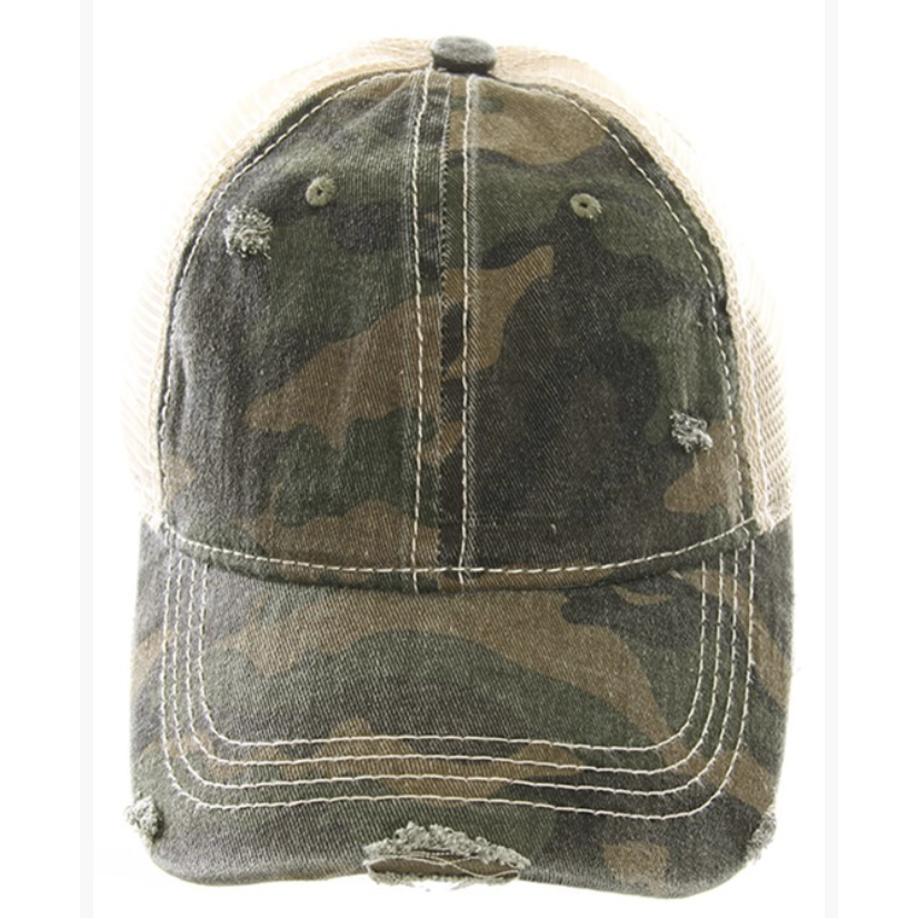 Camouflage Monogrammed Trucker Hat