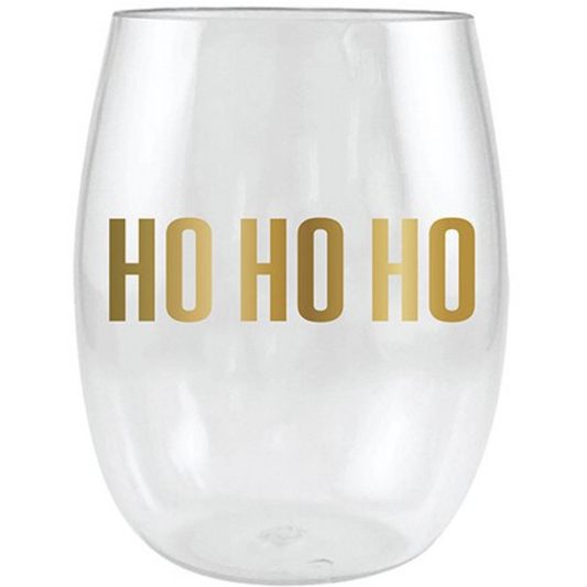 Ho Ho Ho Acrylic Wine