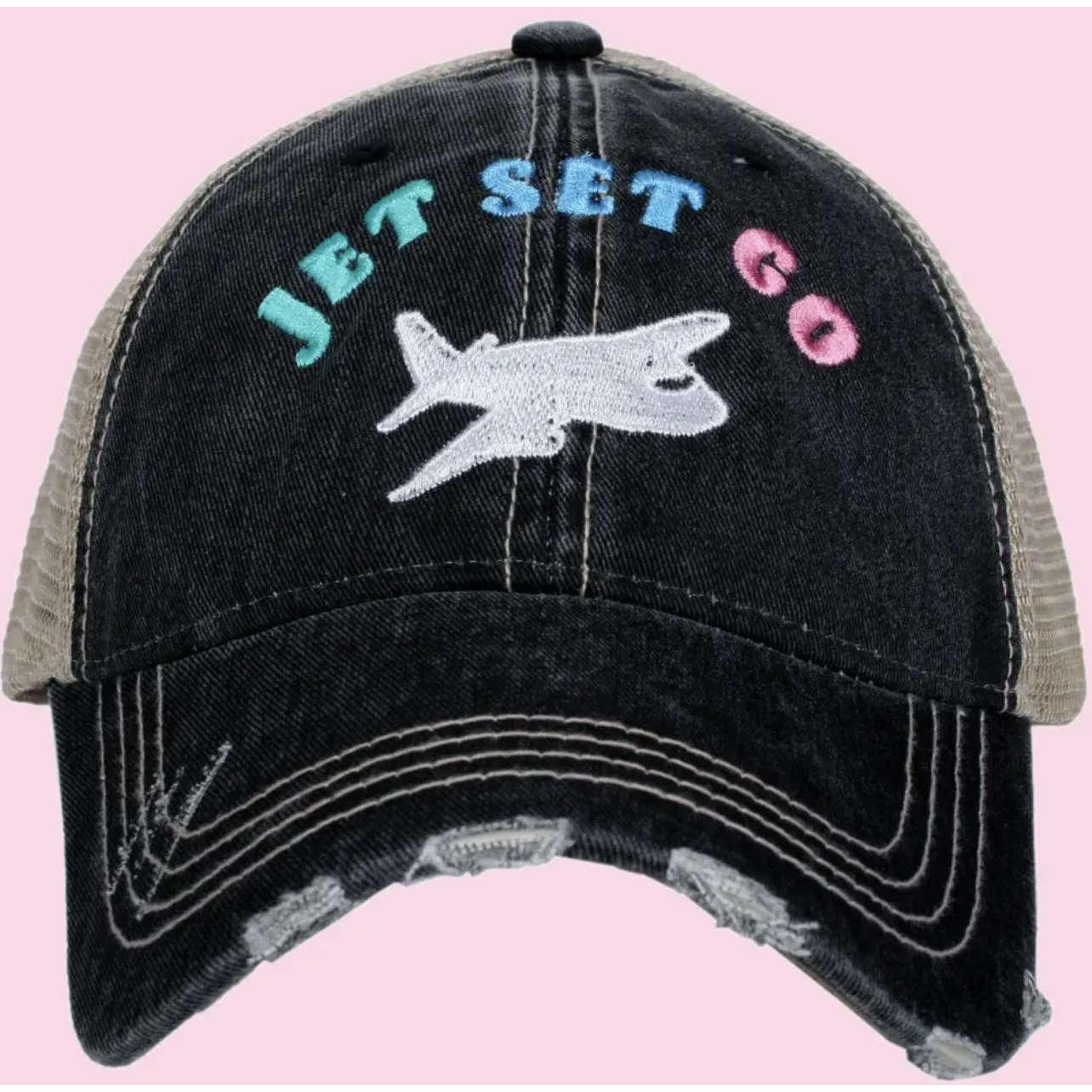 Jet Set Go Trucker Hat by Katydid
