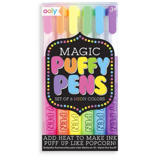 Magic Neon Puffy Pens by Ooly