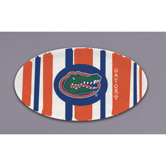 Gameday Oval Striped Dish
