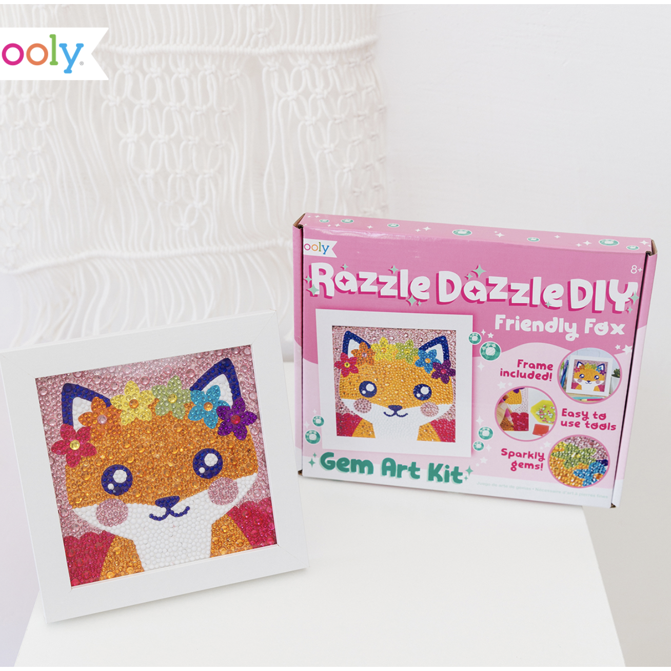 Ooly Razzle Dazzle D.I.Y. Gem Art Kit, Lion