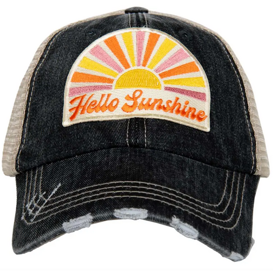 Hello Sunshine Trucker Hat by Katydid