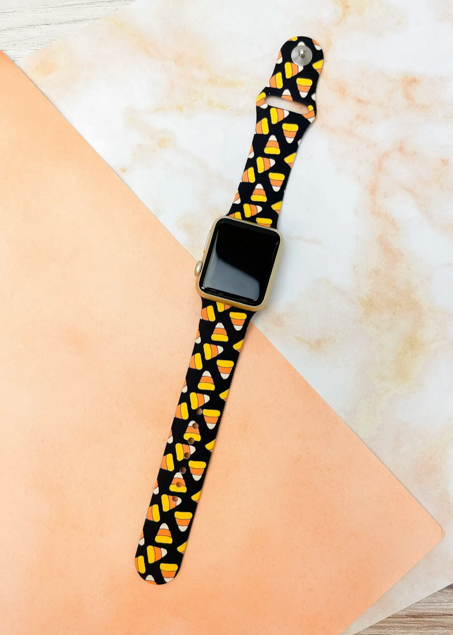 Candy Corn Silicone Watch Band