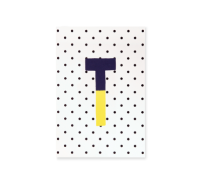 Sparks of Joy Initial Notepad by Kate Spade