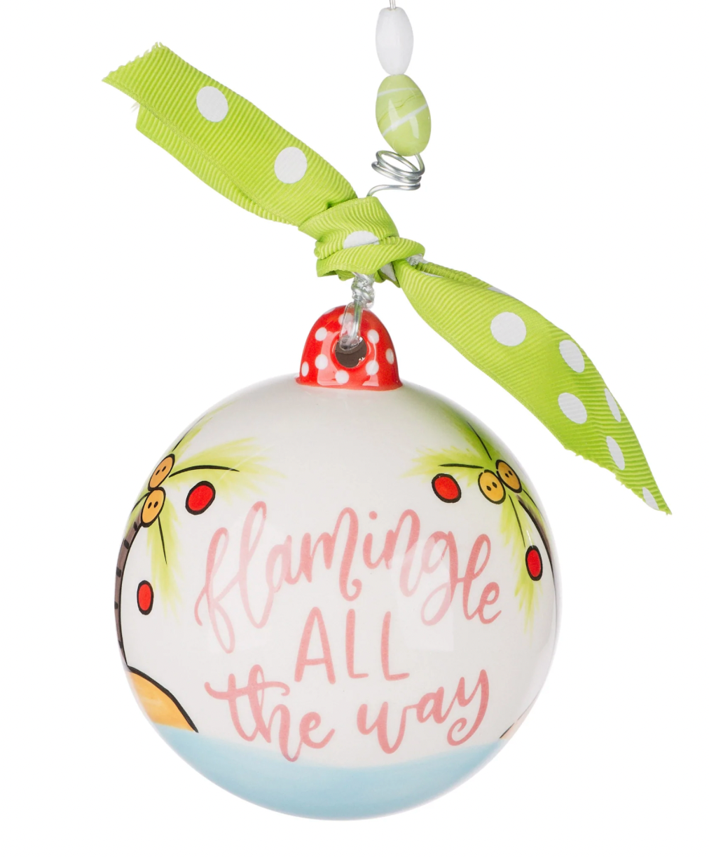 Flamingle All the Way Ornament