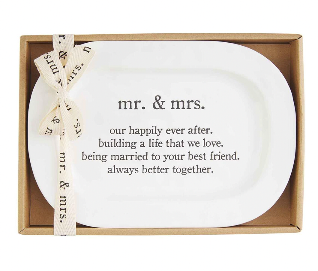 Mr. & Mrs. Sentiment Plate