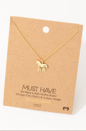 Dainty Horse Pendant Must Have Necklace