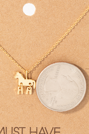 Dainty Horse Pendant Must Have Necklace