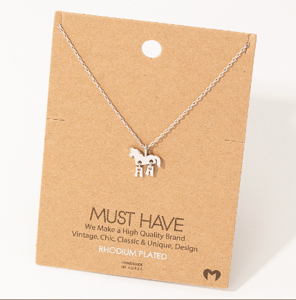 Dainty Horse Pendant Must Have Necklace