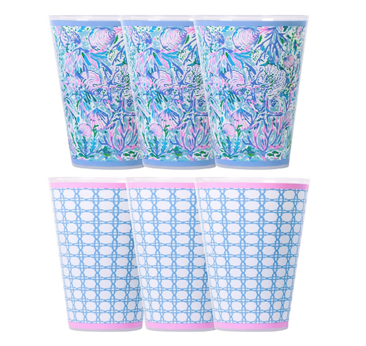 Lilly Pulitzer Pool Cups