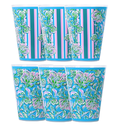 Lilly Pulitzer Pool Cups