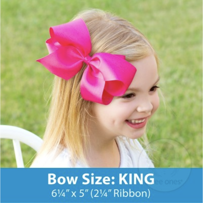 Wee Ones King Glitter Overlay Bow