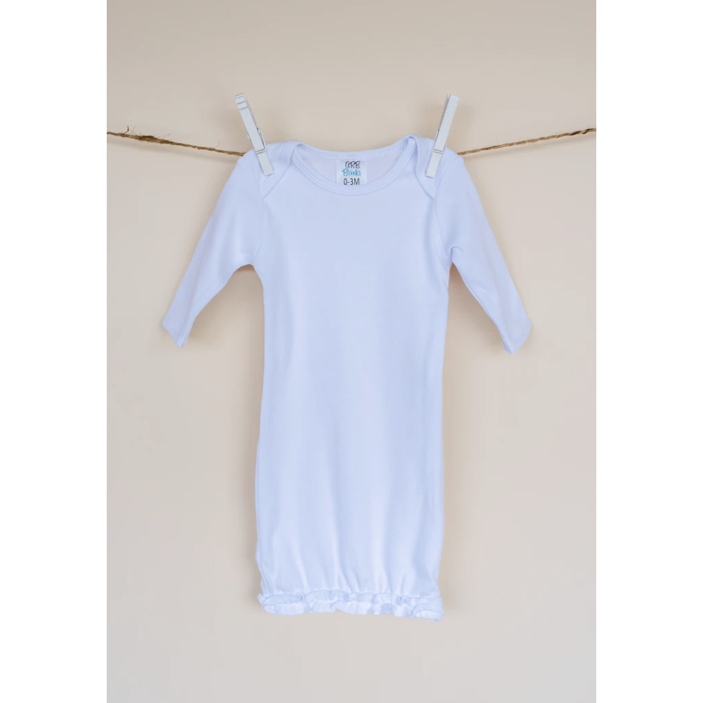 Monogrammed Baby Gown