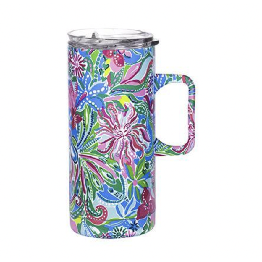 Lilly Pulitzer Travel Mug with Handle