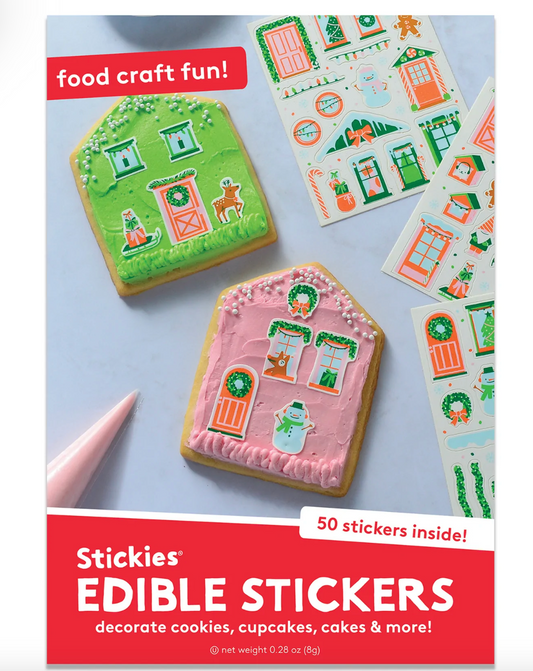 Holiday Village Edible Stickers