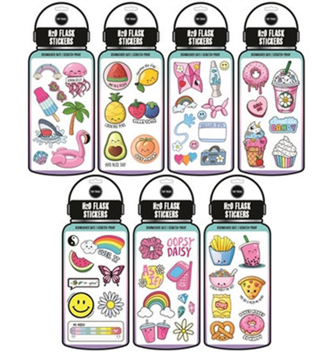 H2O Flask Stickers