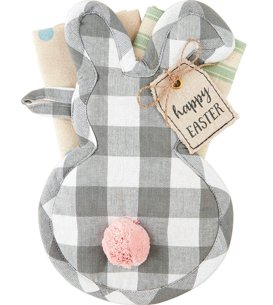 Bunny Pot Holder and Towel Set