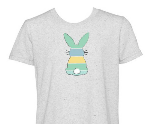 Youth Striped Bunny Shirt