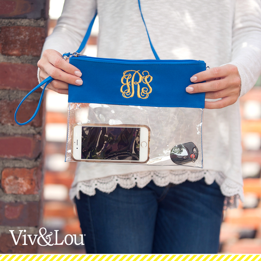 Clear Game Day Purse with Personalization