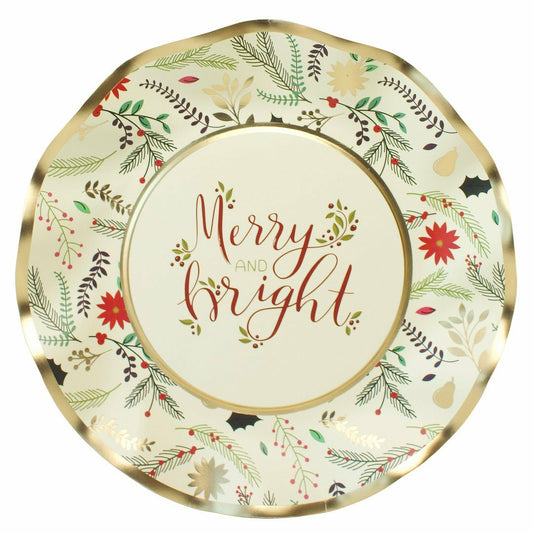 Wavy Salad Plate - Holiday Elegance