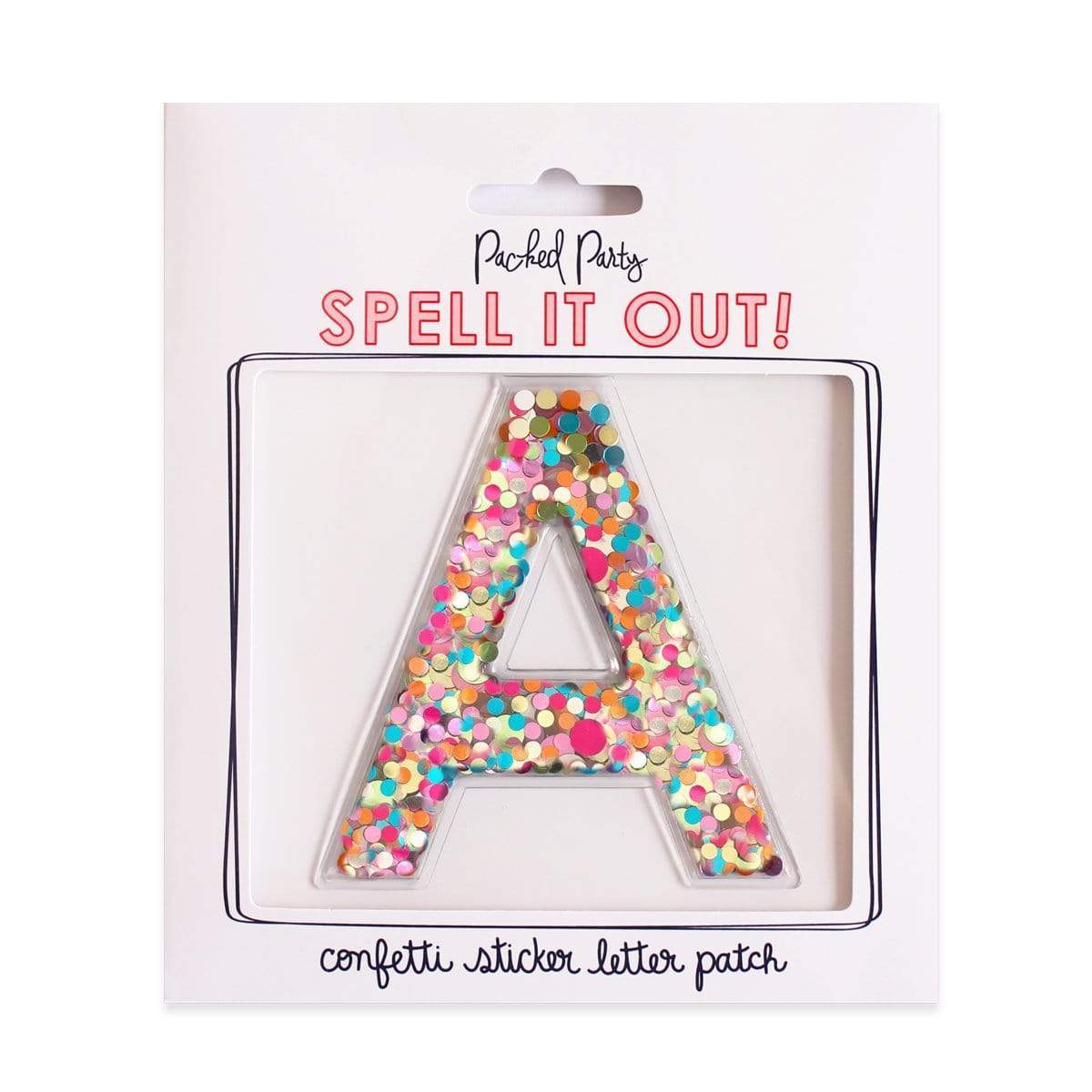 Confetti Sticker Letters