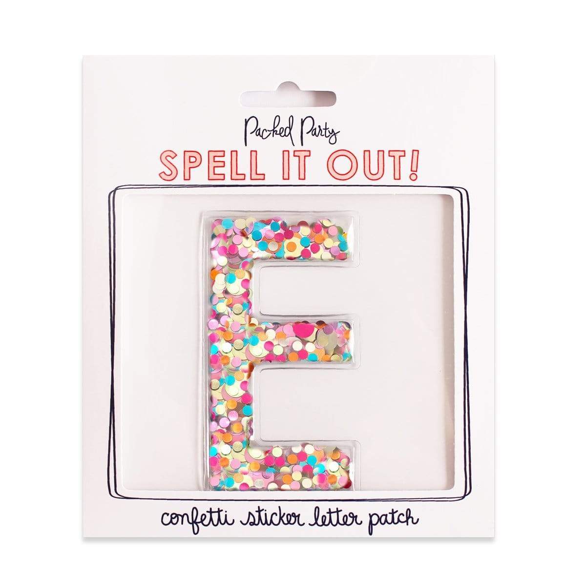 Confetti Sticker Letters