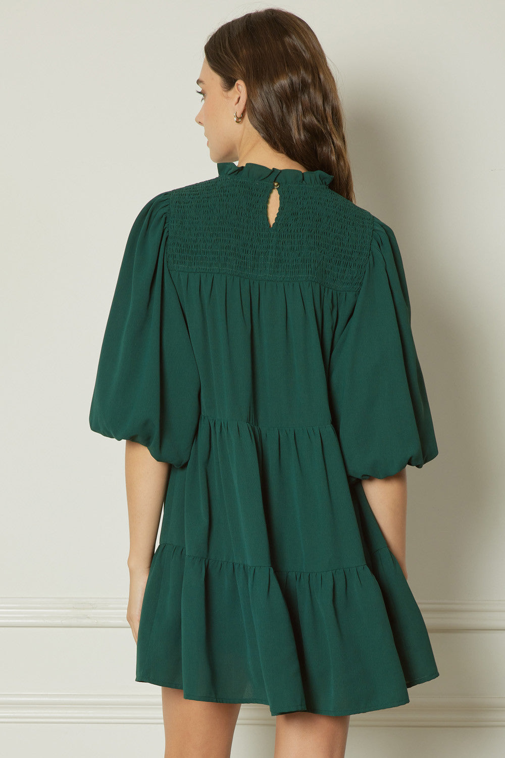 Solid smock dress 2025