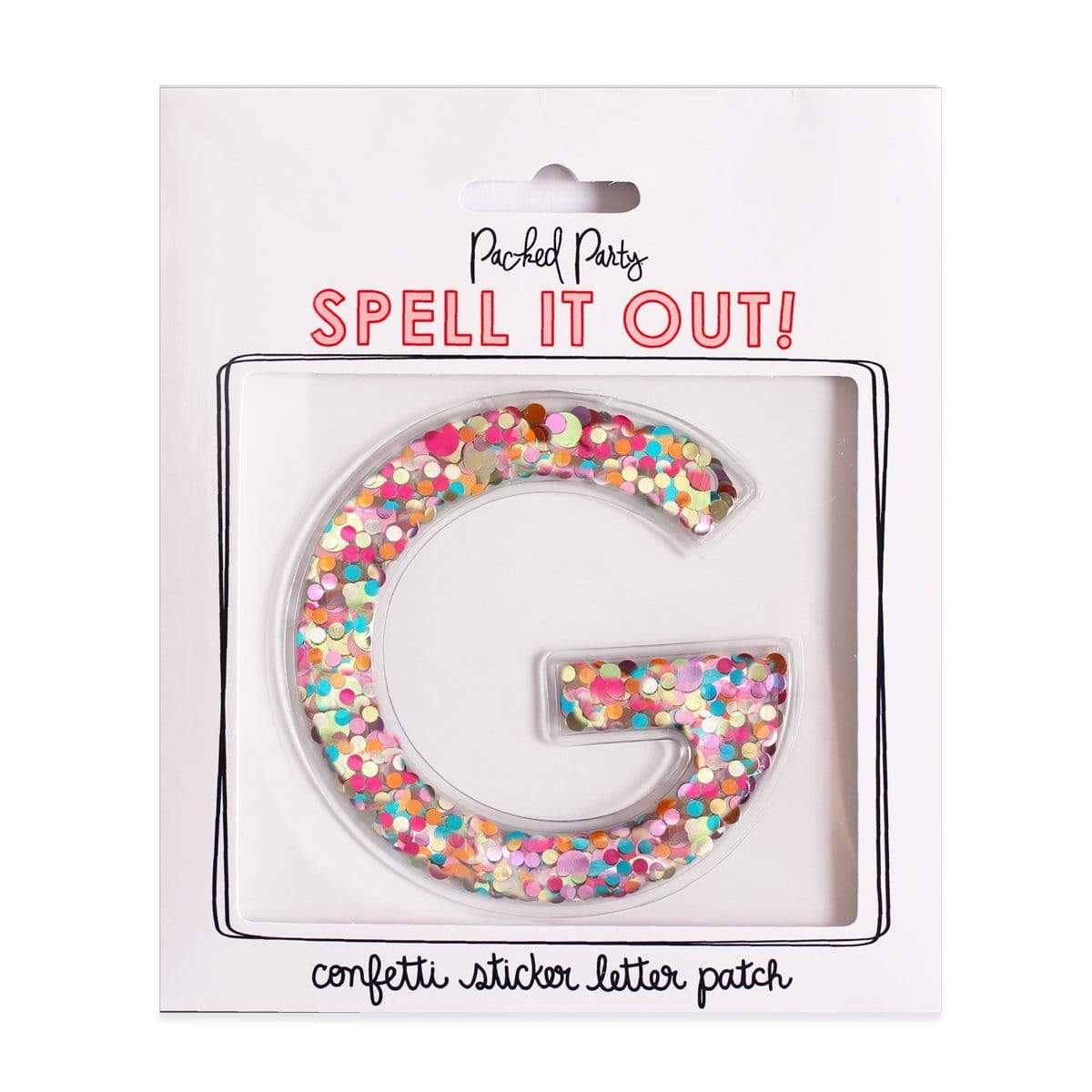 Confetti Sticker Letters