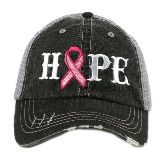 Hope Pink Ribbon Trucker Hat by Katydid