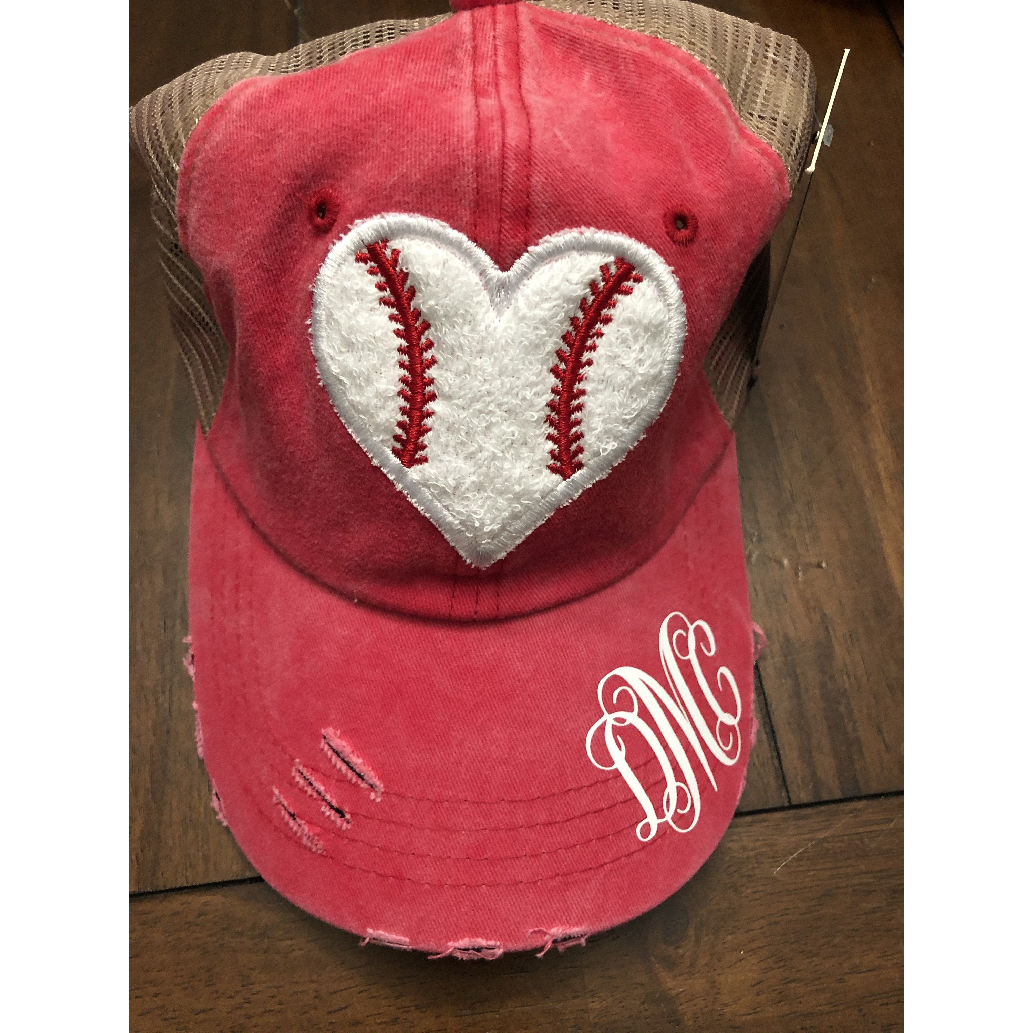 Monogrammed Sport Heart Hat