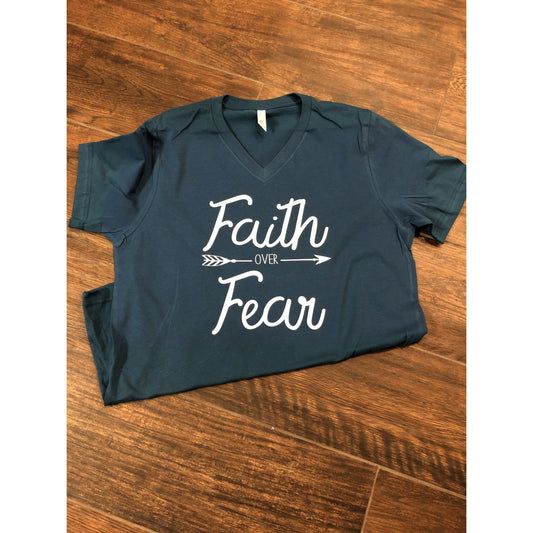 Faith over Fear V-neck shirt
