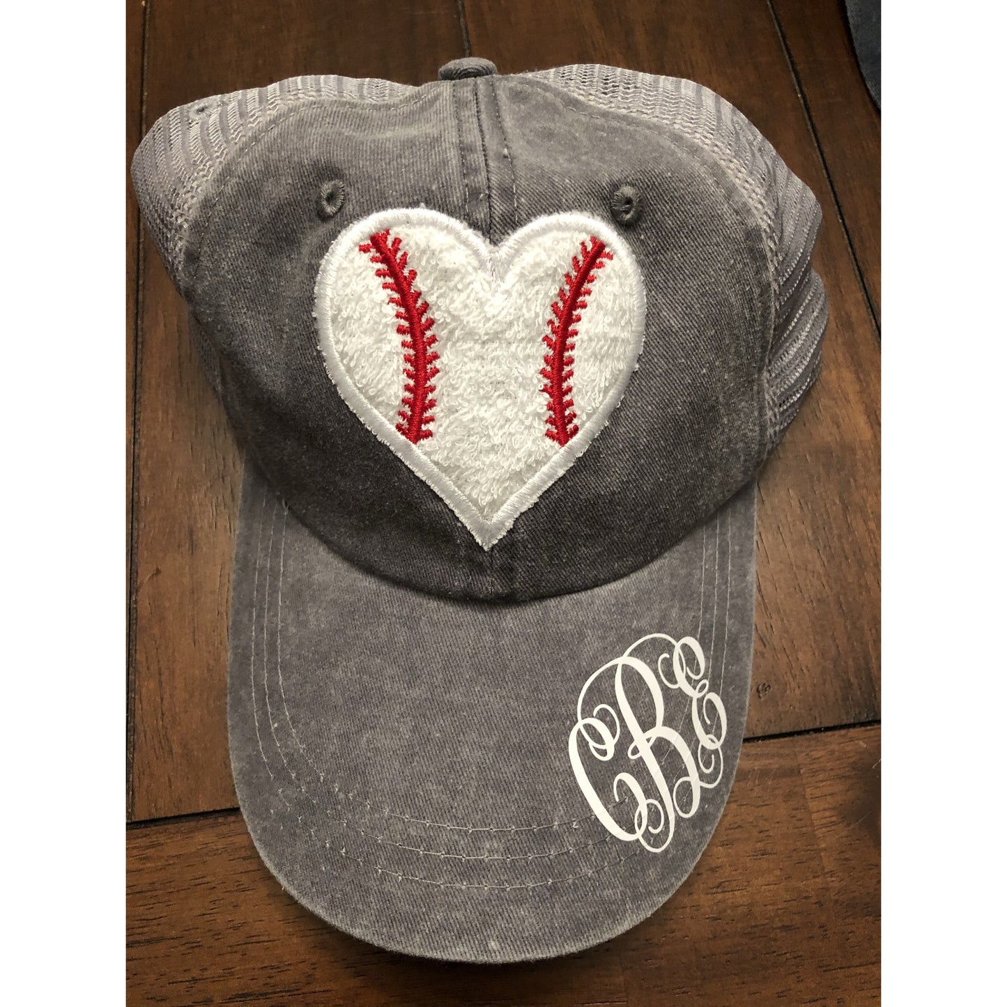 Monogrammed Sport Heart Hat