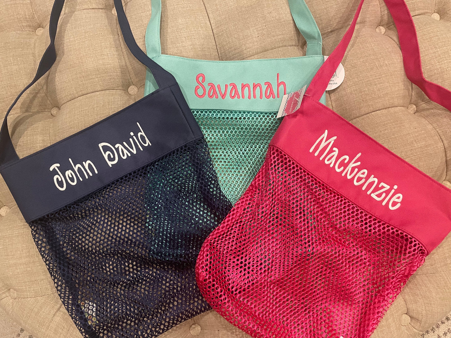 Personalized Mesh Tote