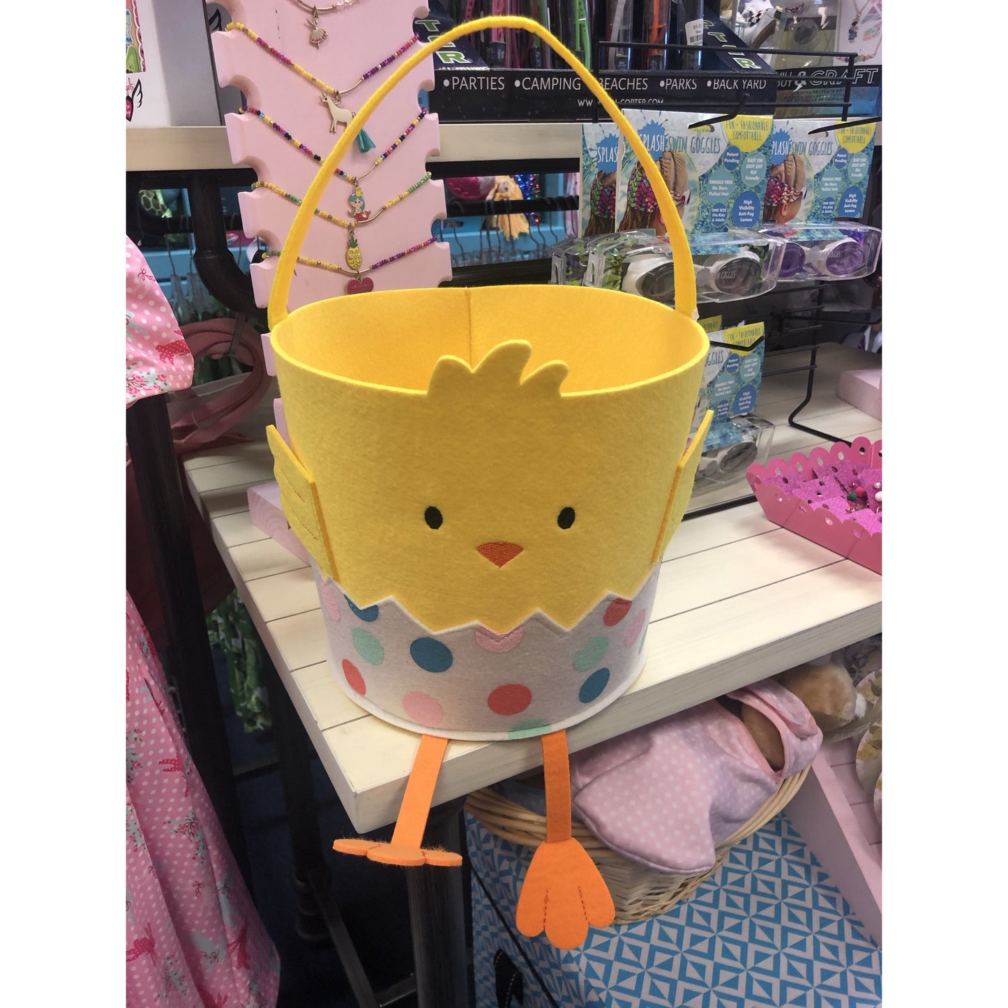 Chick in Egg Easter Basket