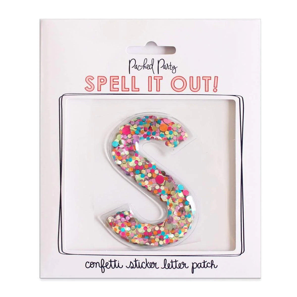 Confetti Sticker Letters