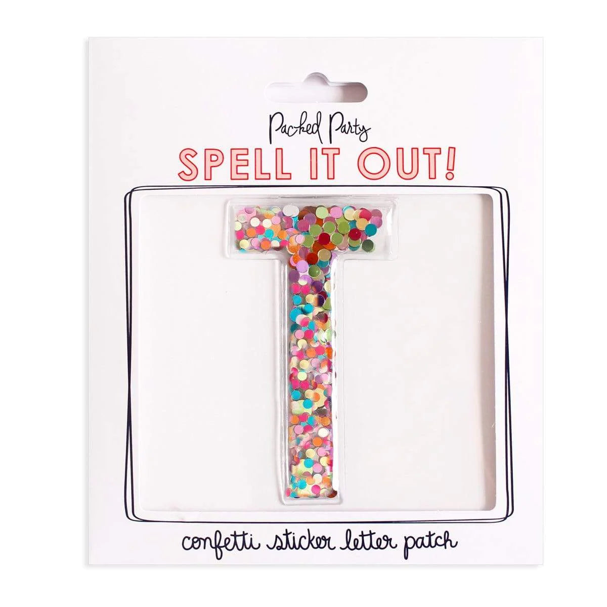 Confetti Sticker Letters